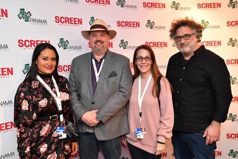 Kiara Cedona, Richard Kilborn and Essie Mastellari, Panama Film Commission_Abner Benaim, Producer & Director